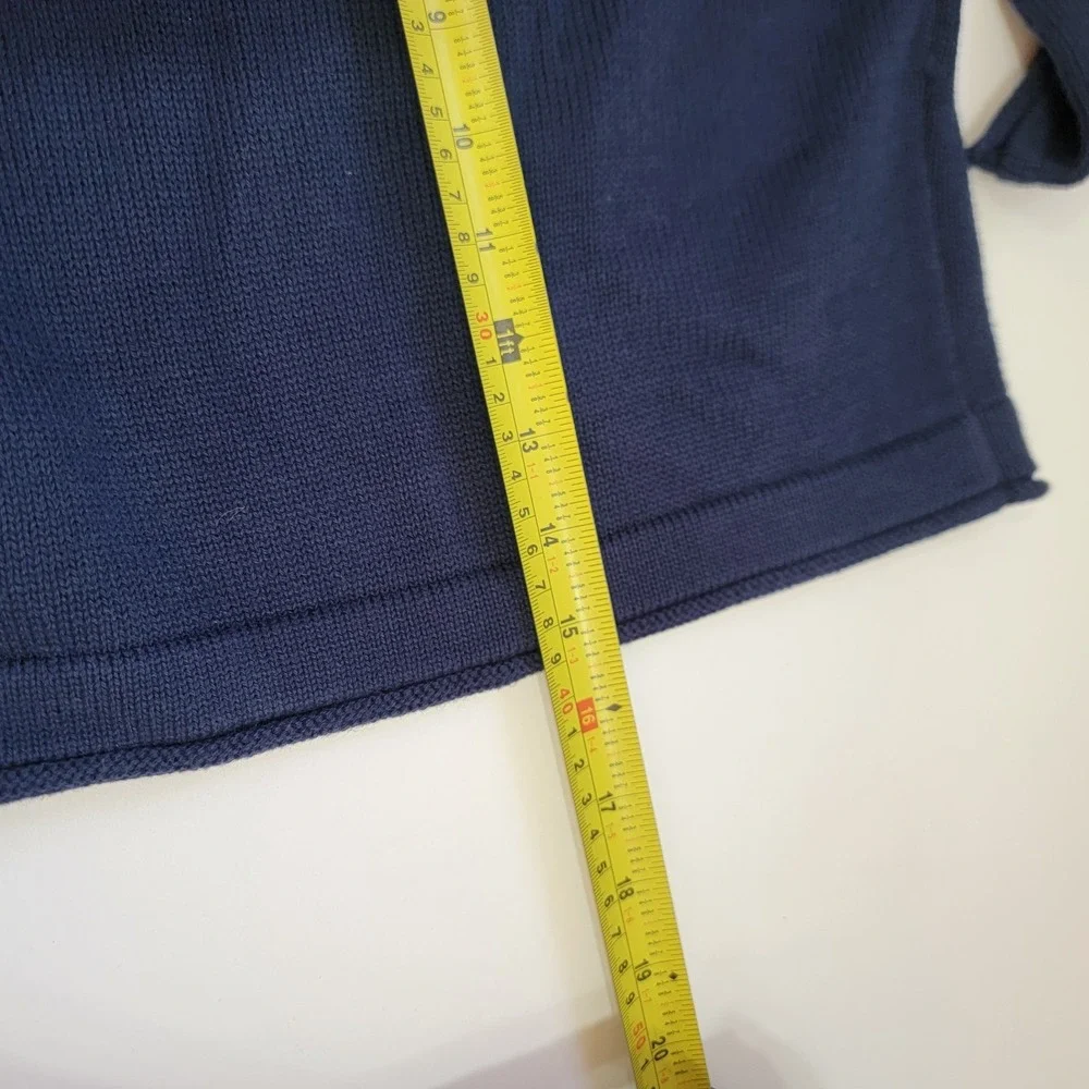 Piper Posie Kids Sweater Size 4T Roll‎ Neck Lobster Navy Knit Coastal Nautical